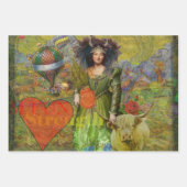 Feuille De Papier Cadeau Mona Lisa Fun Zodiac Whimsical (Devant 2)