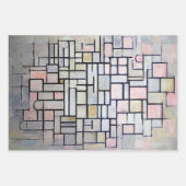 Feuille De Papier Cadeau Mondrian (Devant 2)