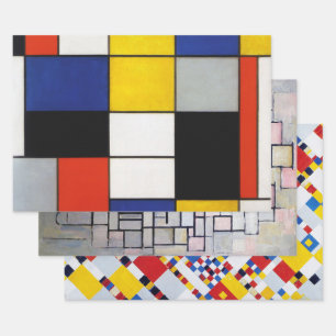 Feuille De Papier Cadeau Mondrian