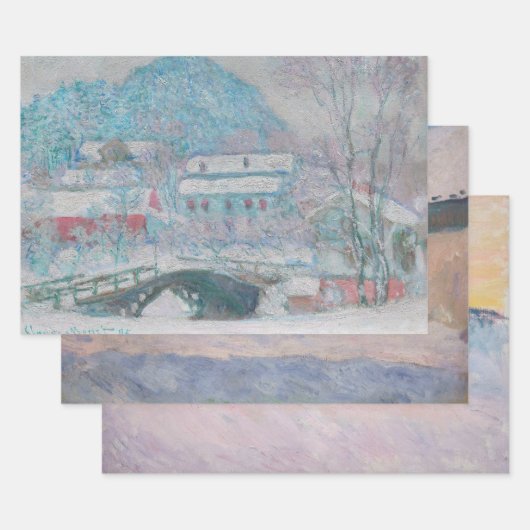 Feuille De Papier Cadeau Monet - Norvège Sélection de chefs-d'oeuvre (Lot)