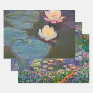 Feuille De Papier Cadeau Monet Water Lys Pond Nénuphars Peinture