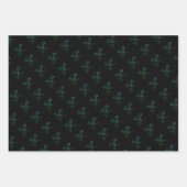 Feuille De Papier Cadeau Monochrom d'échecs dramatique (Devant 2)