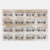 Feuille De Papier Cadeau Monograme de Woodland (Devant 3)