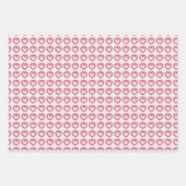 Feuille De Papier Cadeau Monogramme de fille rose (Devant 2)