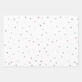 Feuille De Papier Cadeau Monogramme de fille rose (Devant)