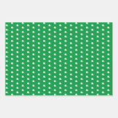Feuille De Papier Cadeau Monogramme personnalisé vert football (Devant 3)