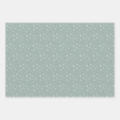 Feuille De Papier Cadeau Monogramme Wreath Joyeux Noël Vacances Enveloppeme (Devant 2)