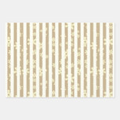 Feuille De Papier Cadeau Monotone moderne noir blanc flocon de neige (Devant)