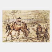 Feuille De Papier Cadeau Monsieur Toad et la Gitane par Arthur Rackham (Devant 2)