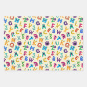 Feuille De Papier Cadeau Monster Enfants ABC Silly Alphabet Monsters (Devant 3)