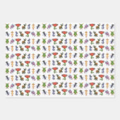 Feuille De Papier Cadeau Monstres rigolos (Devant 2)