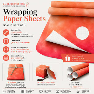 Feuille De Papier Cadeau Montée Rougeoyante