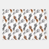 Feuille De Papier Cadeau Montrer Jumping Équitation (Devant)