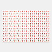 Feuille De Papier Cadeau Mood Strawberry Seamless Pattern Wrapping Paper (Devant 3)