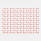 Feuille De Papier Cadeau Mood Strawberry Seamless Pattern Wrapping Paper (Devant)