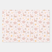 Feuille De Papier Cadeau Moon Clouds Stars (Devant 3)