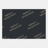Feuille De Papier Cadeau Moonlit Masquerade Elegant Halloween (Devant 2)
