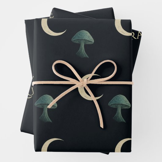 Feuille De Papier Cadeau Moonlit Masquerade Elegant Halloween (En situation)