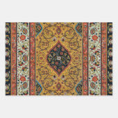 Feuille De Papier Cadeau Moquette Perse antique Design élégant (Devant)