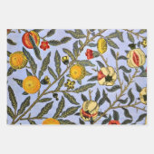 Feuille De Papier Cadeau Morris : Trois motifs : Malfre bleu, Fruit, Souris (Devant 2)