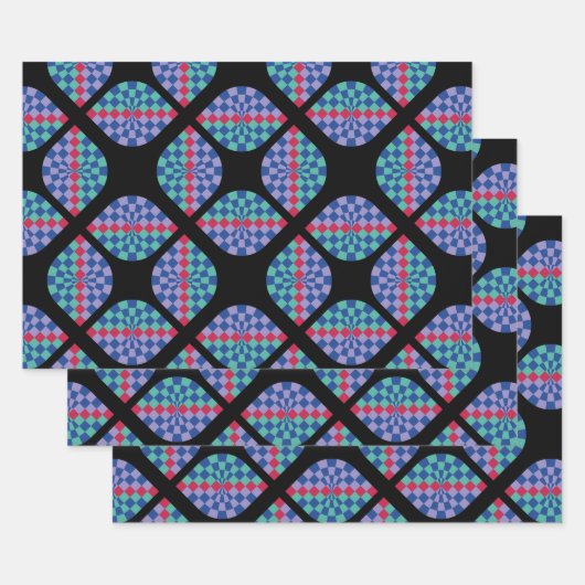 Feuille De Papier Cadeau Mosaic Radiance Tiles (Lot)