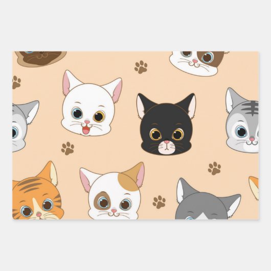 Feuille De Papier Cadeau Motif (Devant)