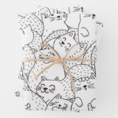 Feuille De Papier Cadeau Motif (En situation)