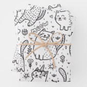 Feuille De Papier Cadeau Motif (En situation)