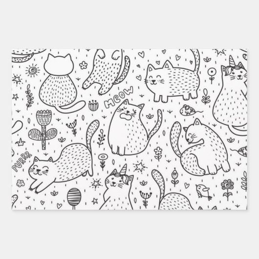 Feuille De Papier Cadeau Motif (Devant)