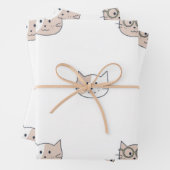 Feuille De Papier Cadeau Motif (En situation)