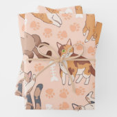 Feuille De Papier Cadeau Motif (En situation)