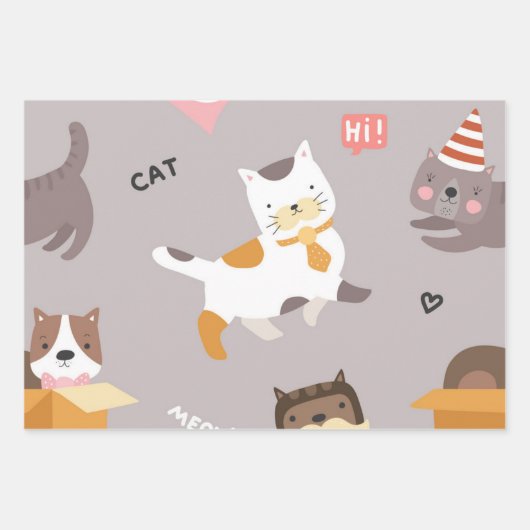 Feuille De Papier Cadeau Motif (Devant)