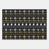 Feuille De Papier Cadeau motif à carreaux de Noël festif (Devant 2)