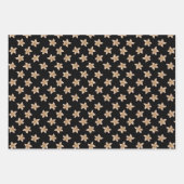 Feuille De Papier Cadeau Motif à fleurs de vanille (Devant)