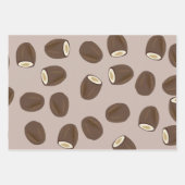 Feuille De Papier Cadeau Motif à la noix de coco (Devant 3)