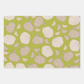Feuille De Papier Cadeau Motif à l'ail - Cloches et ampoules à l'ail (Devant)