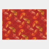 Feuille De Papier Cadeau Motif à longue antenne de crevettes (Devant 3)