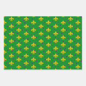 Feuille De Papier Cadeau motif à rayures cool Mardi Gras  (Devant)