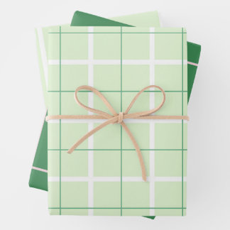 Feuille De Papier Cadeau Motif à rayures verticales de couleur douce et des