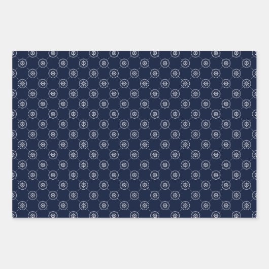 Feuille De Papier Cadeau Motif À Roue Du Capitaine (Devant 3)