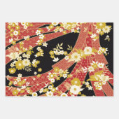 Feuille De Papier Cadeau Motif à thème japonais (Devant)