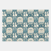Feuille De Papier Cadeau Motif à thème maritime et maritime no14 (Devant)