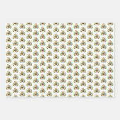 Feuille De Papier Cadeau Motif abeille bébé unisexe carrelé cool (Devant 3)