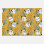 Feuille De Papier Cadeau Motif Abstrait botanique (Devant 2)