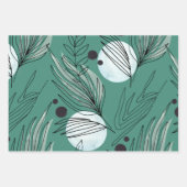Feuille De Papier Cadeau Motif Abstrait botanique (Devant)
