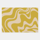 Feuille De Papier Cadeau Motif Abstrait Liquid Swirl Retro (Devant 2)