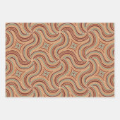 Feuille De Papier Cadeau Motif Abstrait moderne (Devant)