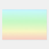 Feuille De Papier Cadeau Motif Abstrait Ombre Pastel Rainbow (Devant 3)
