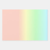 Feuille De Papier Cadeau Motif Abstrait Ombre Pastel Rainbow (Devant 2)