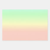 Feuille De Papier Cadeau Motif Abstrait Ombre Pastel Rainbow (Devant)